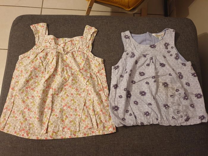 Lot tuniques blouses 24 mois / 2 ans - photo numéro 2