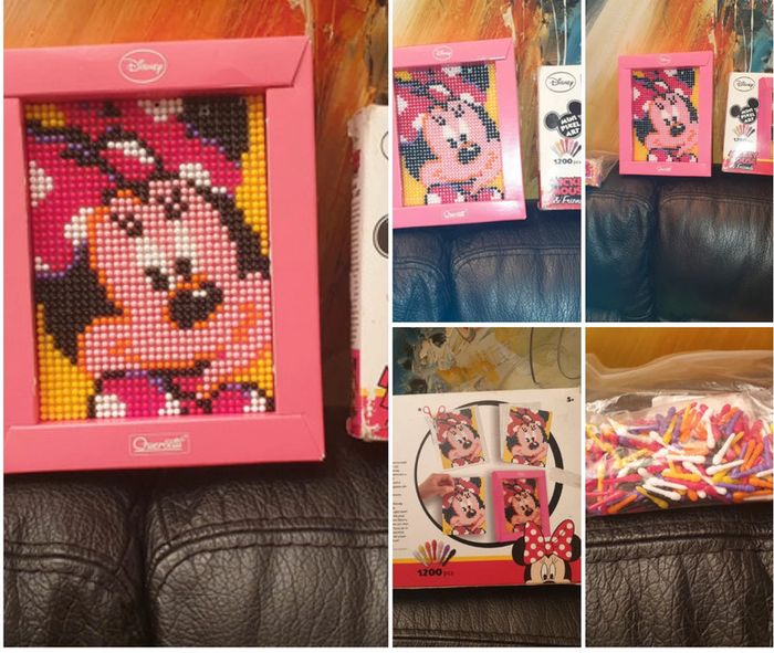 Quercetti mini-pixel art Minnie Mouse 21 x 17 cm 1200 pcs - photo numéro 5