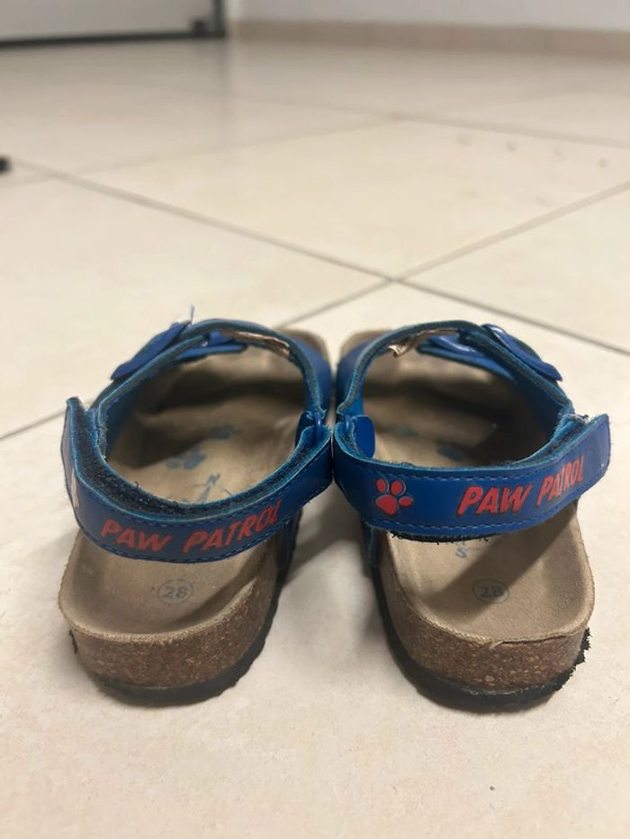 sandales garçon Pat Patrouille bleues à boucle et scratch taille 28 - photo numéro 6