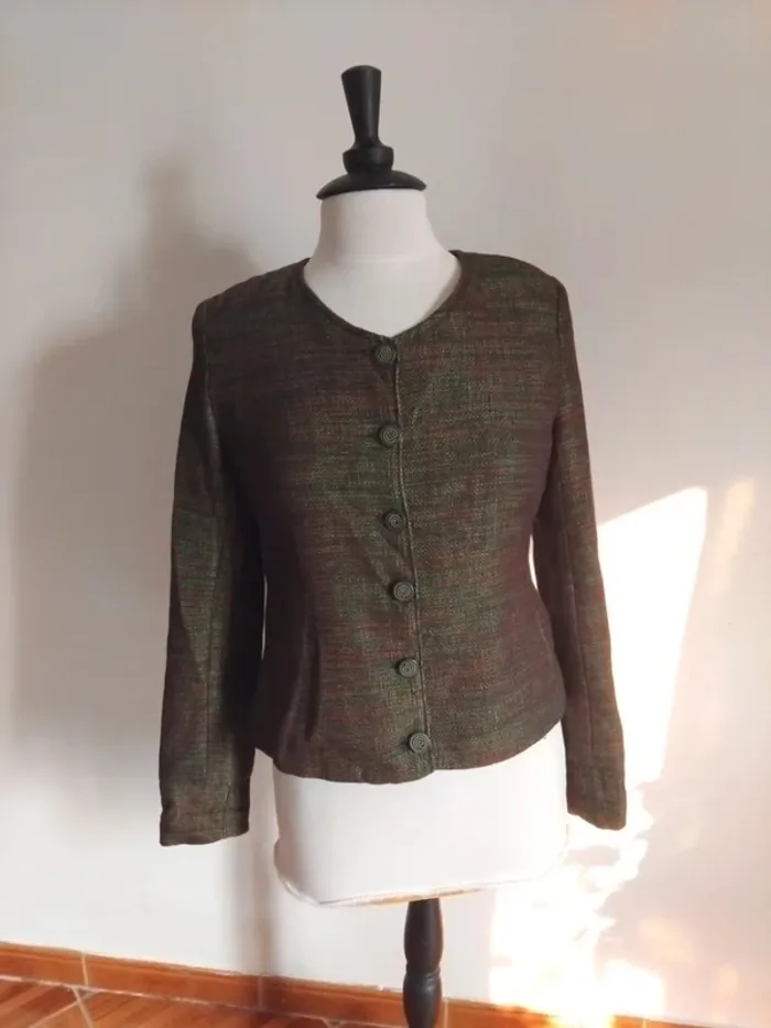 Blazer chic vintage Burberry t38 100%laine - photo numéro 2