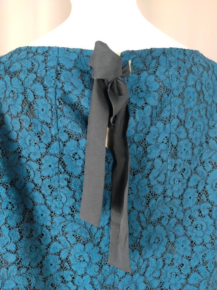 Robe en dentelle bleu nuit – Claudie Pierlot (Exclusivité) - photo numéro 10