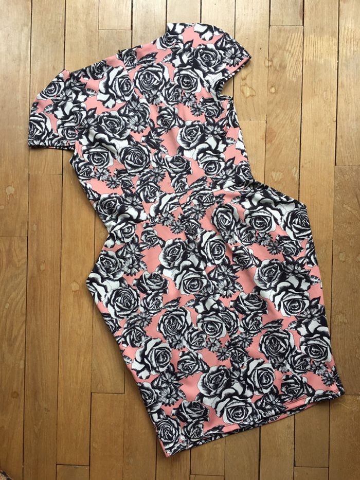 Robe tulipe imprimé fleuri - photo numéro 2