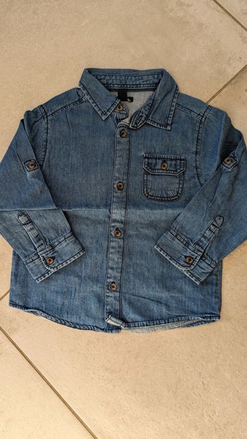 Chemise en jean garçon 3 ans