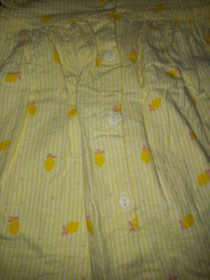 Robe avec culotte jaune citron en 12 mois - photo numéro 2