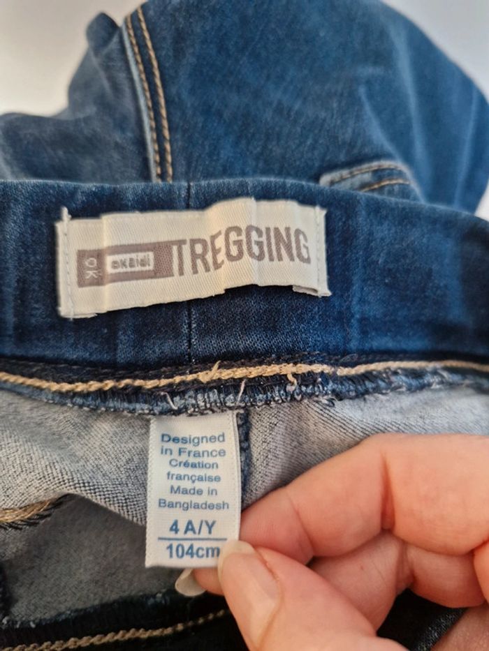 Pantalon tregging Okaïdi 4 ans bon état - photo numéro 3