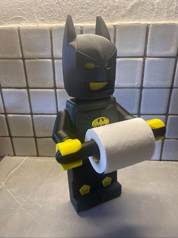 Porte-Papier Toilette Style Lego Batman – Déco Fun & Originale Salle de Bain
