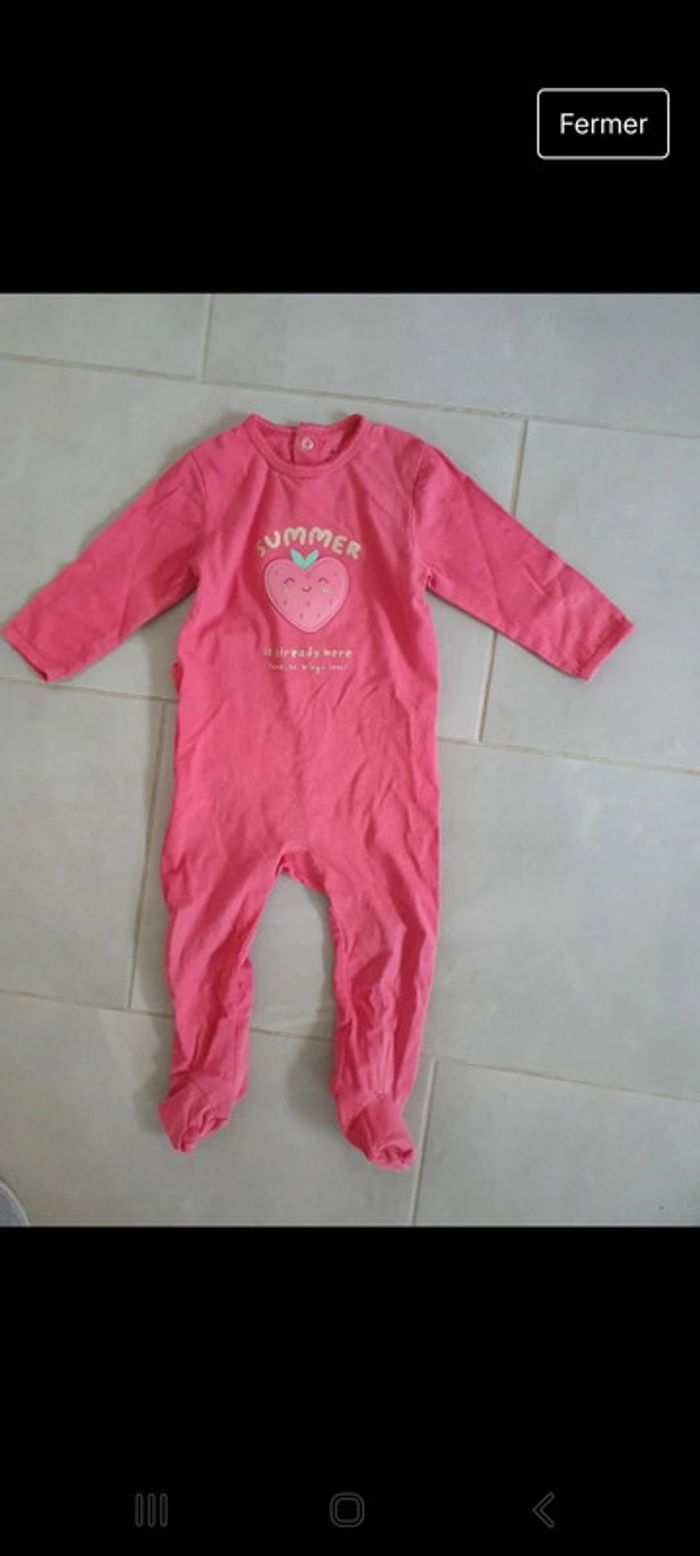 Lot pyjamas été 1 pièce, 18 mois - photo numéro 3