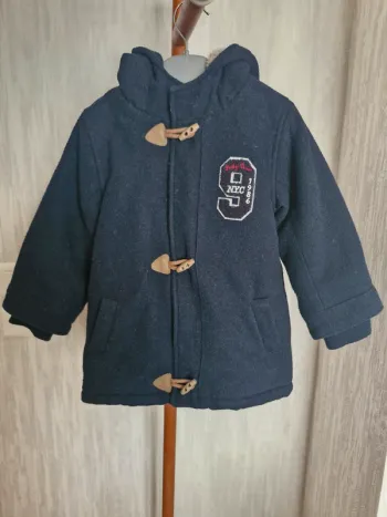 Duffle-coats bébé garçon 36 mois Tape à l'oeil bleu marine polyester laine acrylique
