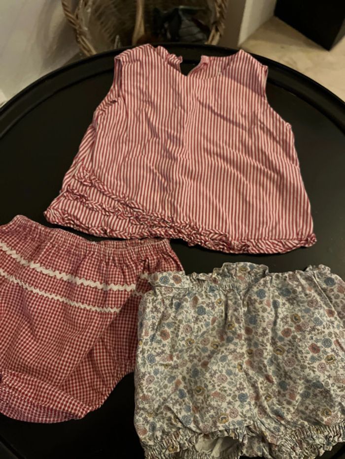 Ensemble blouse et bloomer petit bateau