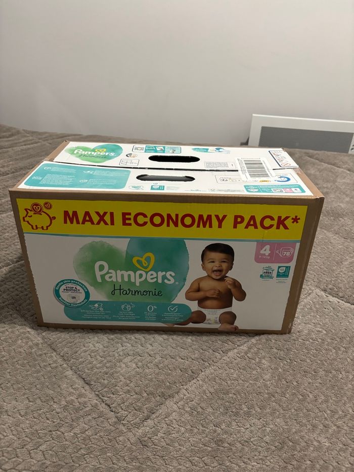 78 couches Pampers harmonie taille 4 - photo numéro 2
