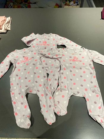 Lot de 3 pyjamas fins orchestra 12 mois