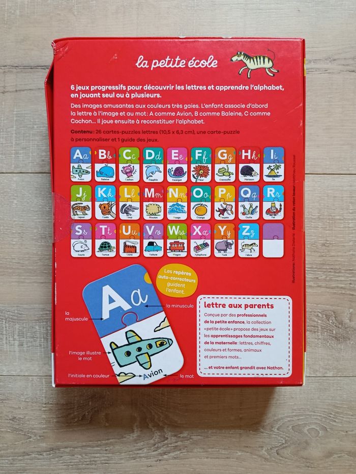 Jeu Neuf Nathan La petite école - Les lettres - photo numéro 2