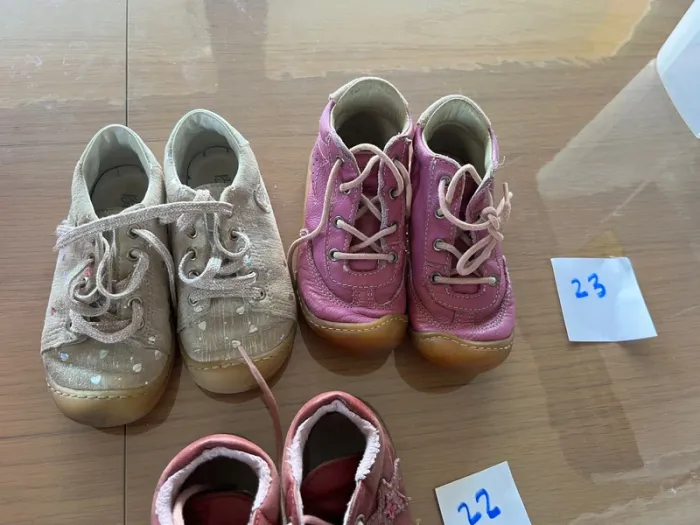 Lot chaussures souple 19 au 23 premier pas fille - photo numéro 5