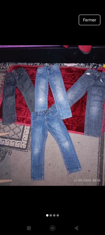 Lot pantalon garçon 5/6 ans