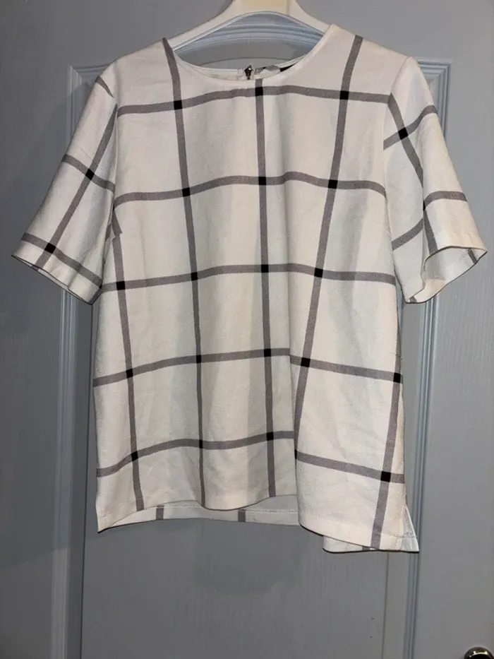 Tee shirt à carreaux