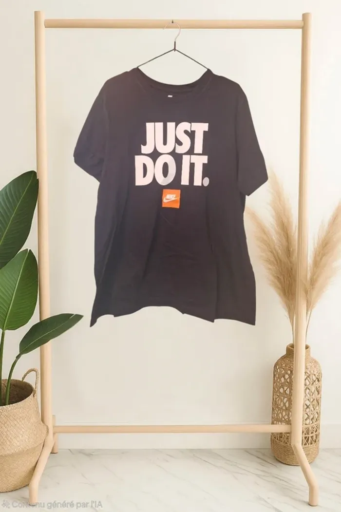 T-shirt noir imprimé • Just Do It