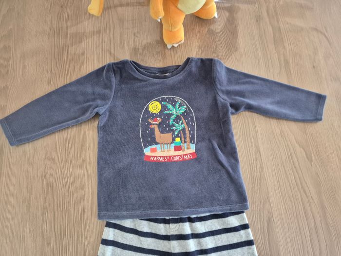 Pyjama 2 ans reconstitué - Haut Tape à l'Œil 24 mois & Bas Orchestra 2 ans - photo numéro 3