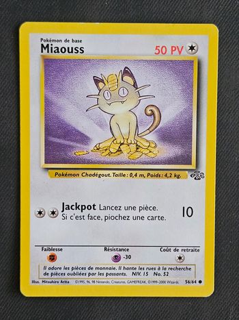 Carte Pokemon Miaouss Jungle 56/64