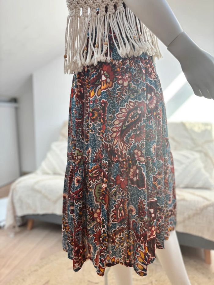 Jupe mi-longue à fleurs TU - photo numéro 3