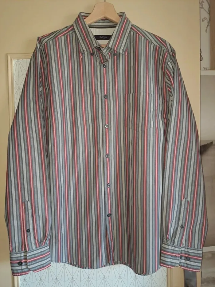 Chemise homme rayée Burton jamais portée XL 43/44