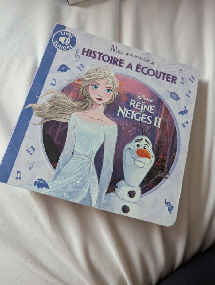 Livre sonore la reine des neiges 2