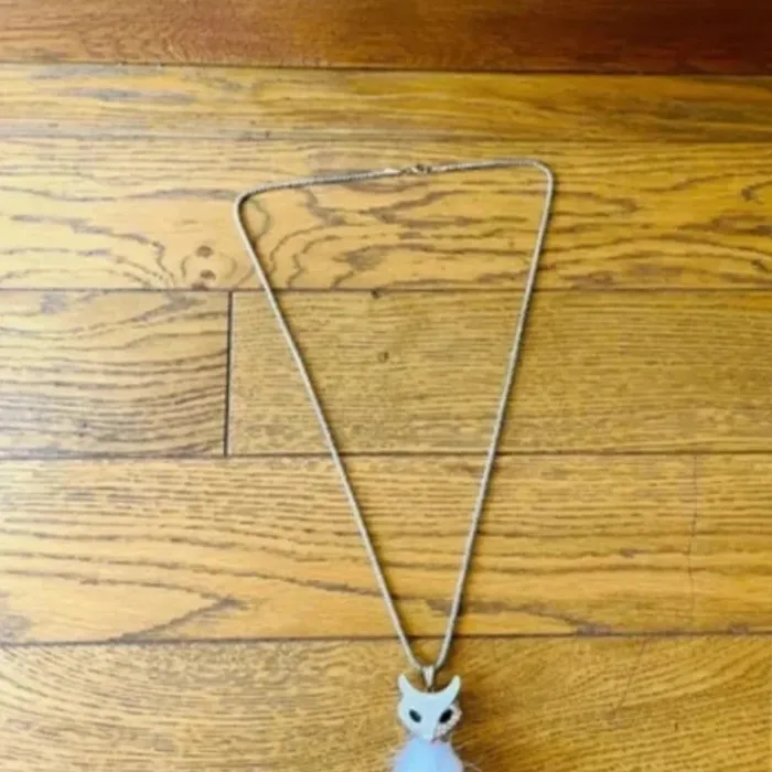 Sublime collier renard articulé avec pompon - photo numéro 2