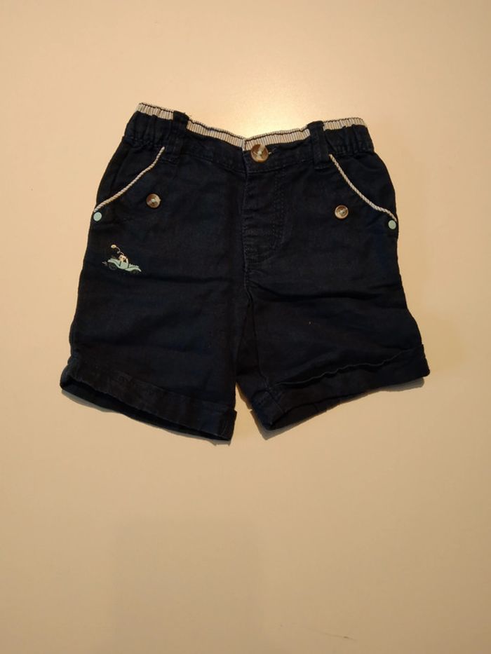 short esprit lin sergent major garcon 6 mois