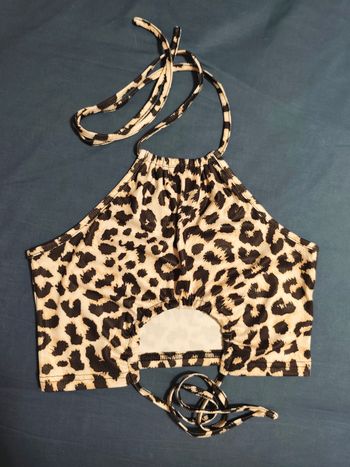 Petit haut noué léopard Shein, T36/S