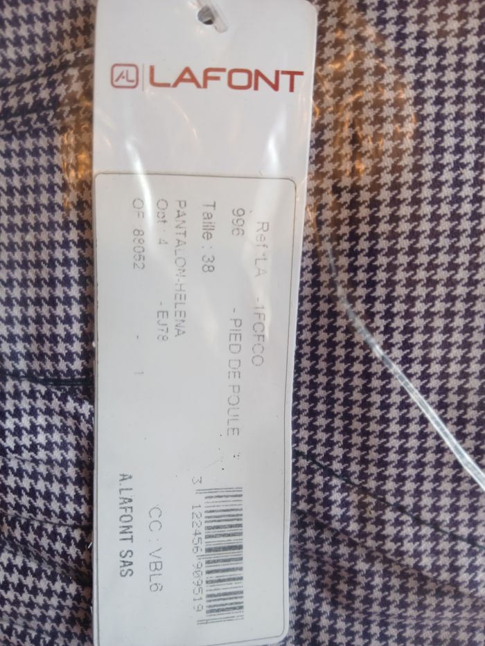 Pantalon pied de poule  taille.38 - photo numéro 2