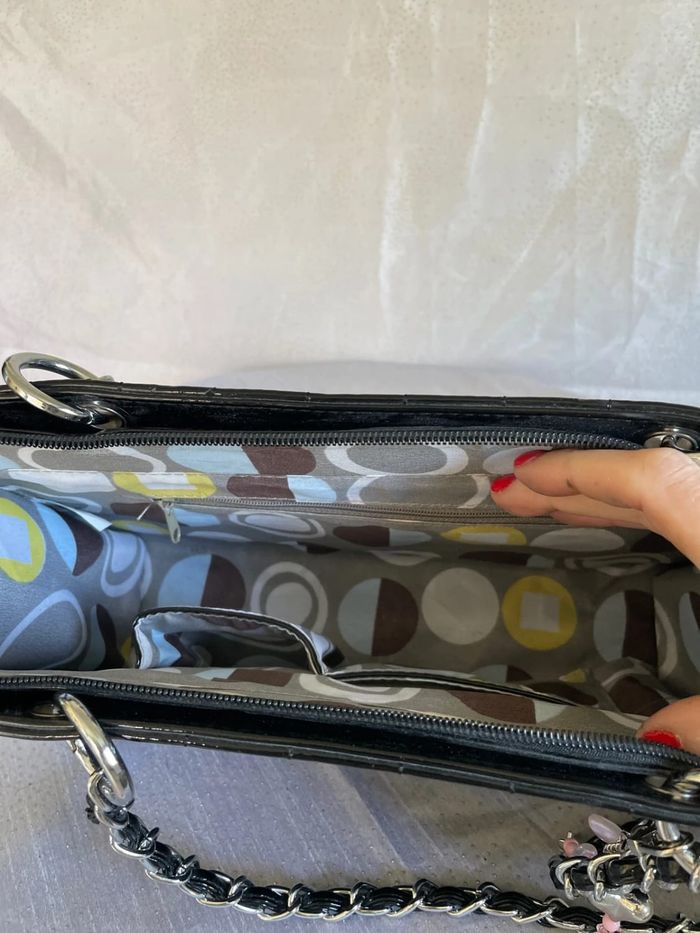 Sac à main noir matelassé – état quasi neuf - photo numéro 8