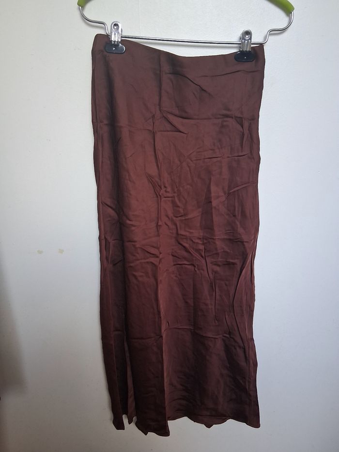 Jupe femme taille 34 marron