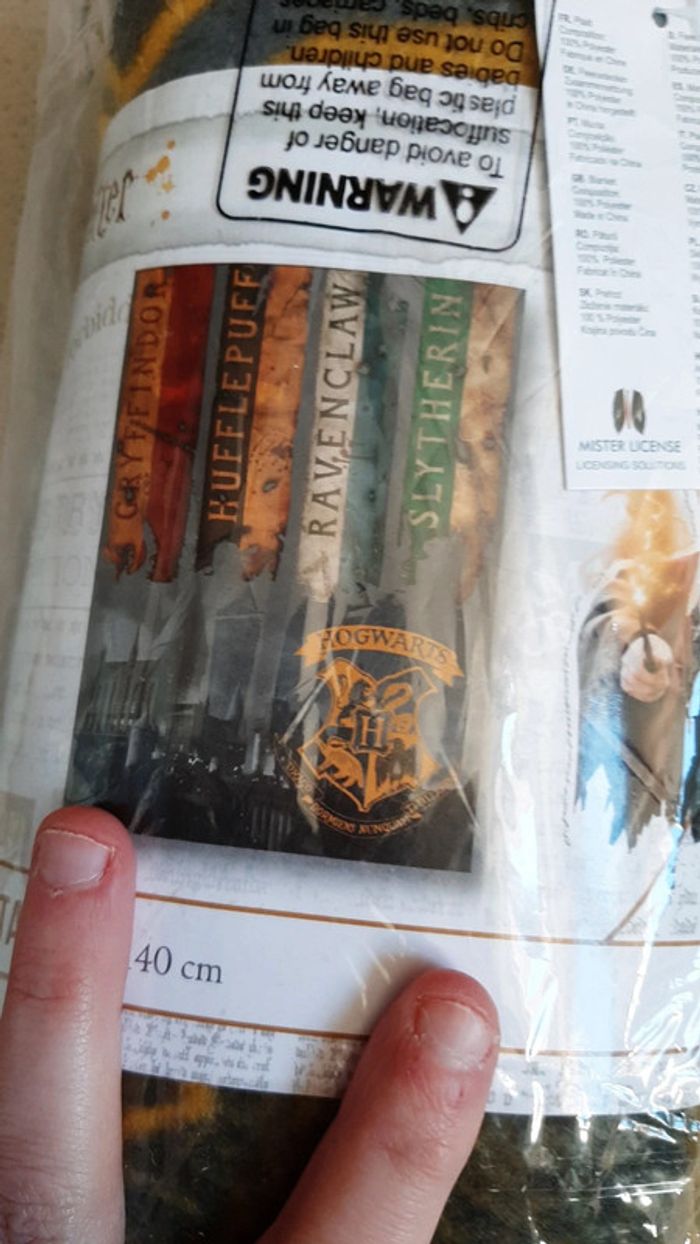 Plaid stitch et harry potter neuf - photo numéro 2