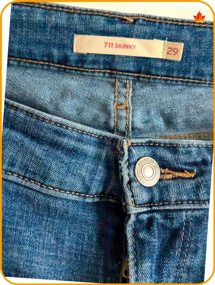 Jeans Levi's 711 femme 38 - photo numéro 4