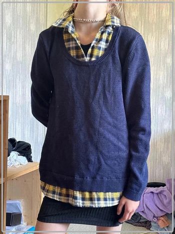 Pull avec chemise taille 38