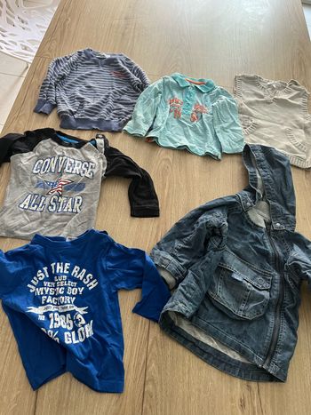 Lot 6 vêtement garçon 12 mois en très bon état