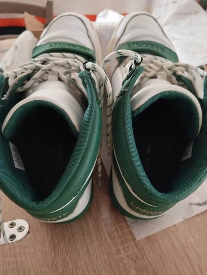 🍒 Baskets Montantes Lacoste Missouri Mid 319 White & Green T42🍒 - photo numéro 4