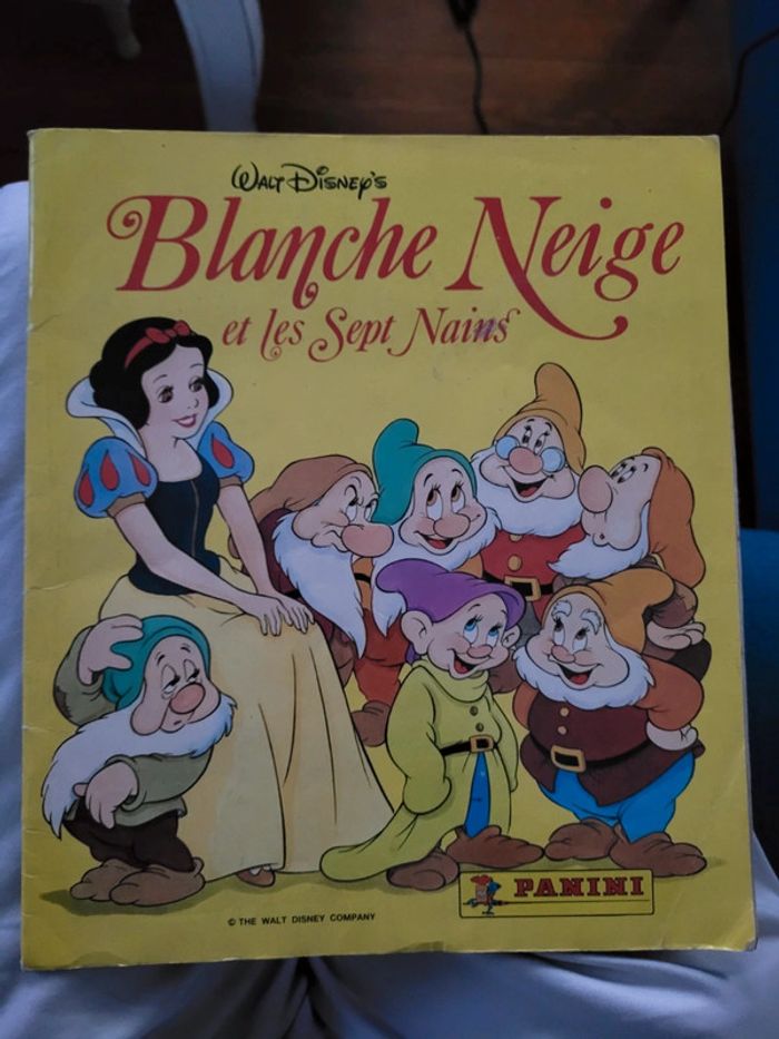 RARE Album Panini complet Blanche Neige Snow White stickers collection Disney