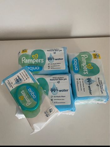 Lingettes pampers harmonie Aqua 