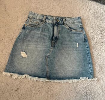 Minijupe en jean taille haute C&A taille 38