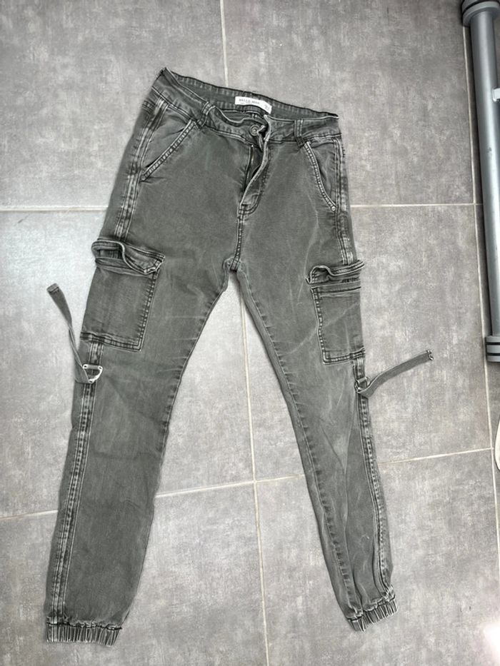 Pantalon cargo kaki Hello Miss