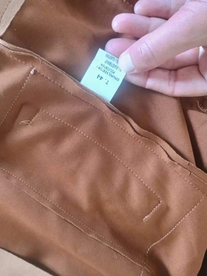 veste femme facon daim Marron T44 - photo numéro 4