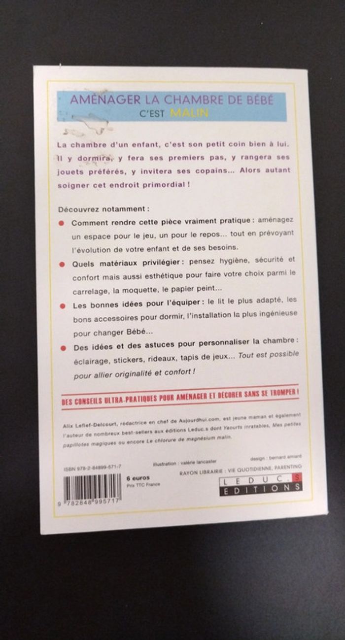 Livre Aménager la chambre de bébé c'est malin - photo numéro 3
