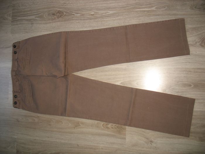 PANTALON DROIT MARRON "ZARA BASIC" - TAILLE 36 - n°01 - photo numéro 6