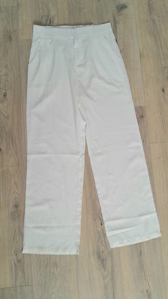 Pantalon blanc t.40 - photo numéro 2