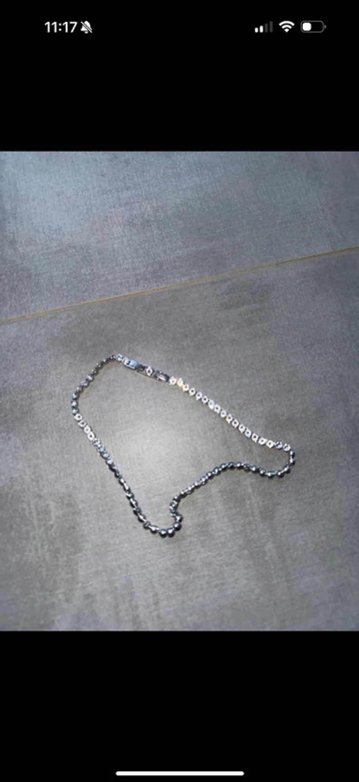 Svarowski collier argenté très bonne etat - photo numéro 2