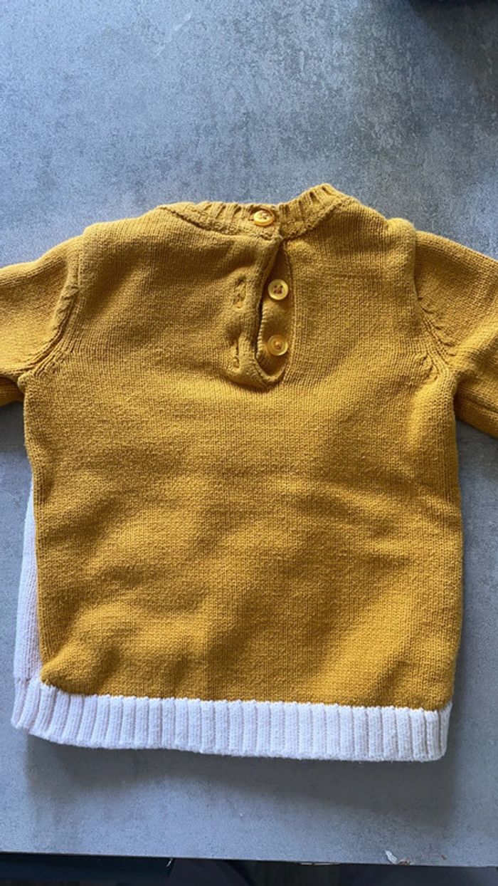 Pull blanc et jaune - photo numéro 4