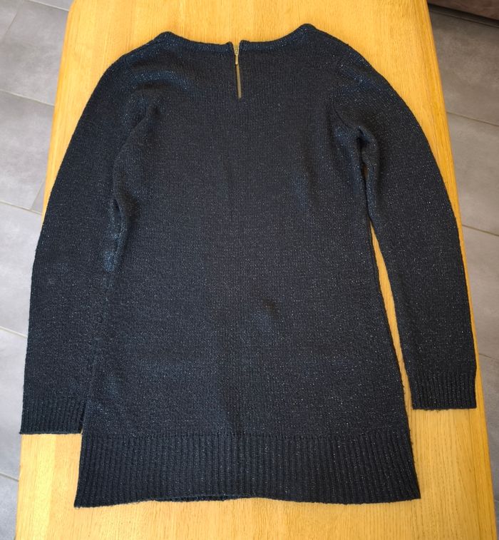 🌺 Robe Pull ou pull long - Noir pailleté - In Extenso - M (40) 🌺 - photo numéro 4