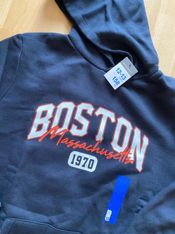 Pull avec capuche, Sweat 12, 13 ans, 158 cm. Boston, marque Primark neuf - photo numéro 2