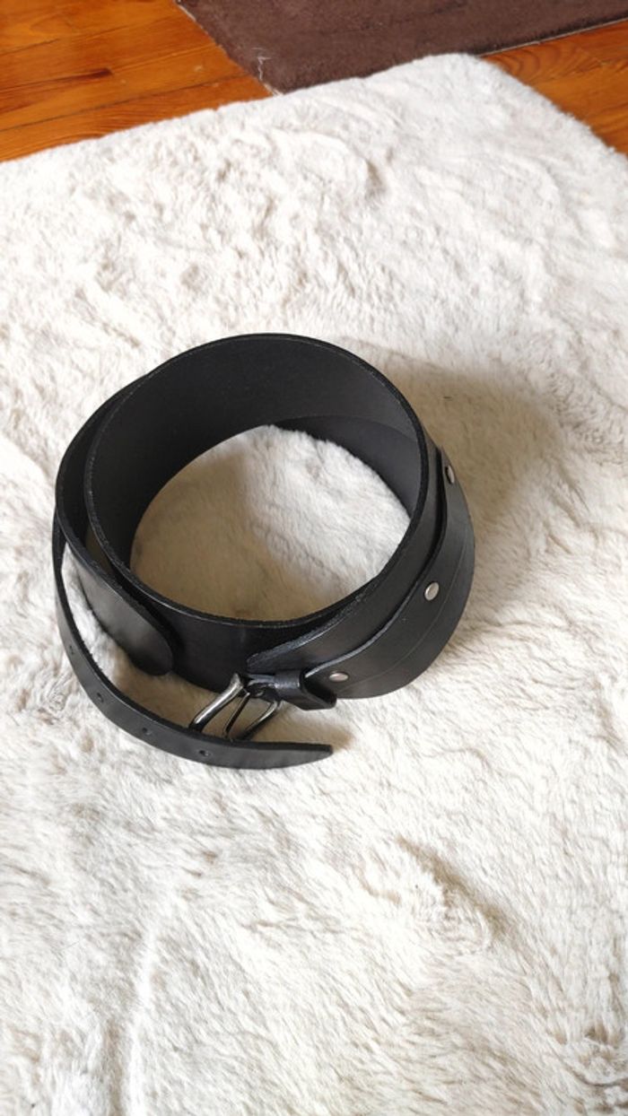 Ceinture en cuir véritable vachette - photo numéro 7