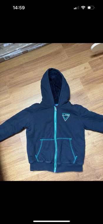 Sweat a capuche chaud zipper garçon lupilu 4-6 ans